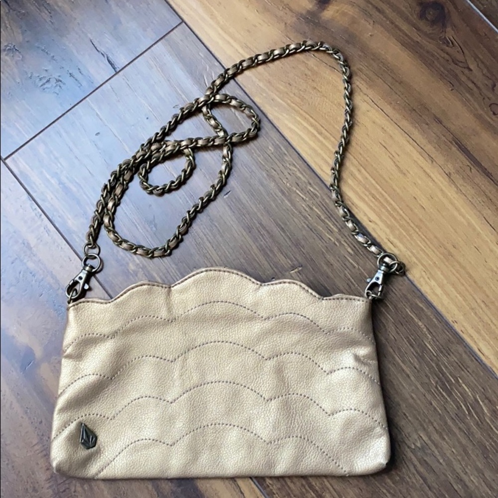 Volcom Gold PU Purse